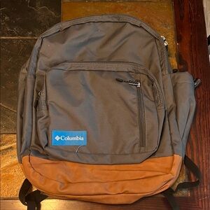 Columbia Blue and Tan Men's Backpack